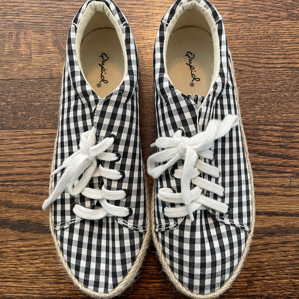 Checked sneakers